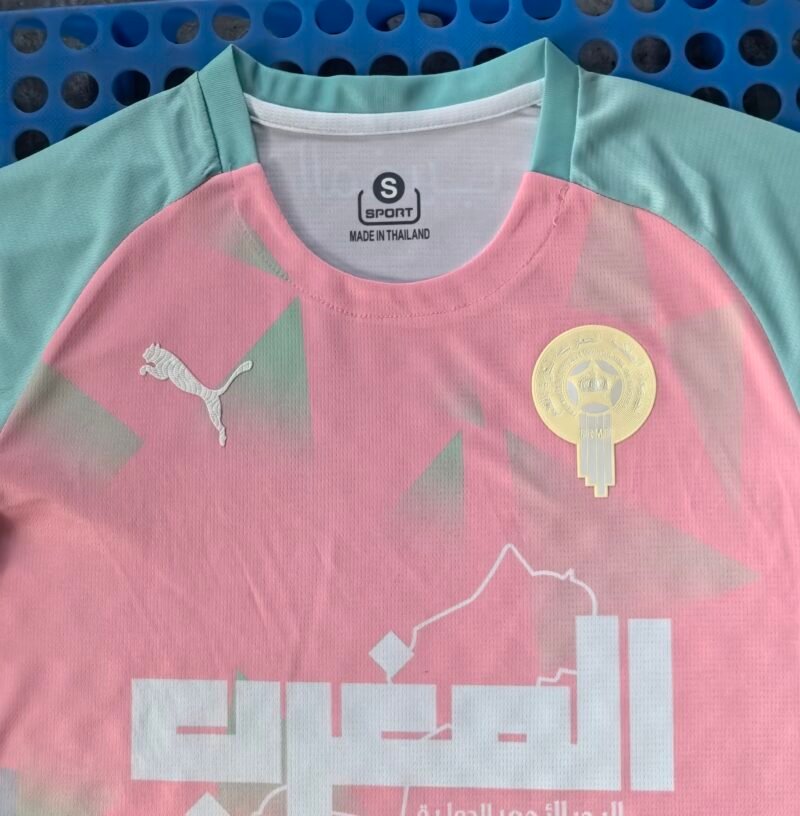 25-26 Moroccan Pink Green Shirt - Image 2