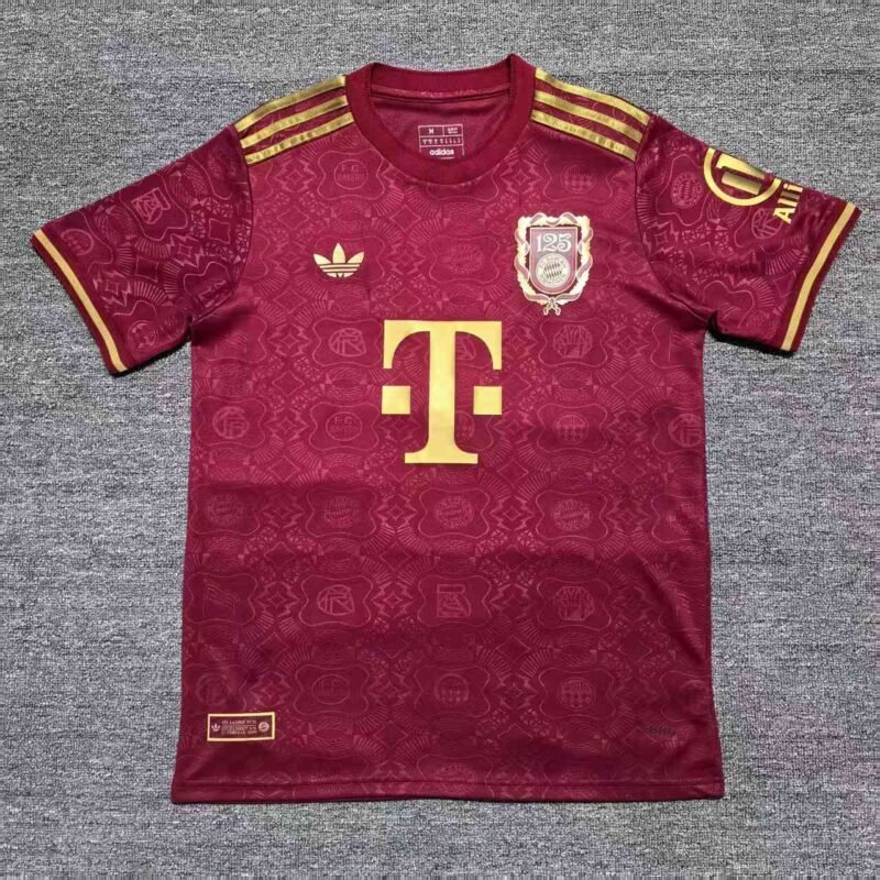 25 26 Bayern 125th anniversary commemorative jersey